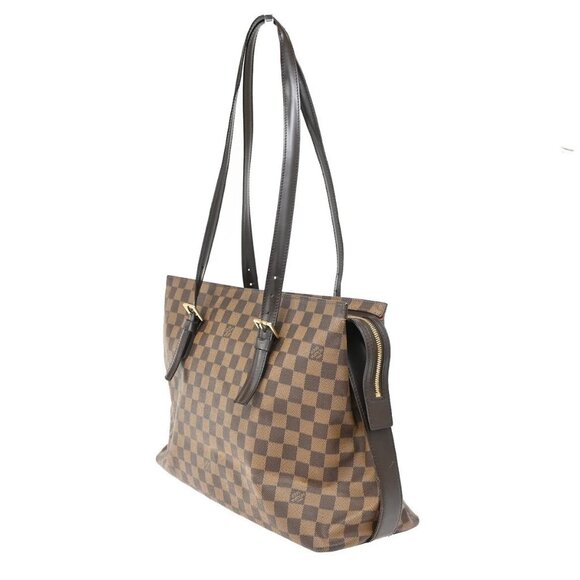 LOUIS VUITTON Chelsea Shoulder Tote Bag Damier Leather Brown N51119 16KB048 - Picture 3 of 16
